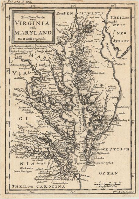 Eine Neue Charte von Virginia und Maryland