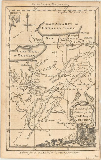 A Map of the Western Parts of the Colony of Virginia