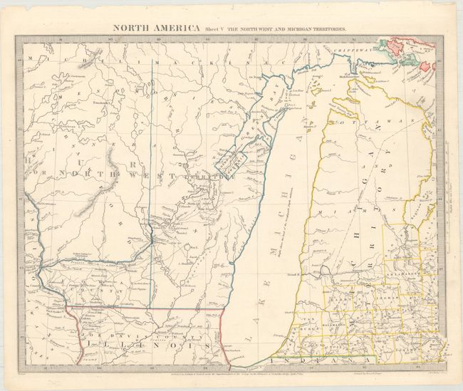 North America Sheet V The North West and Michigan Territories