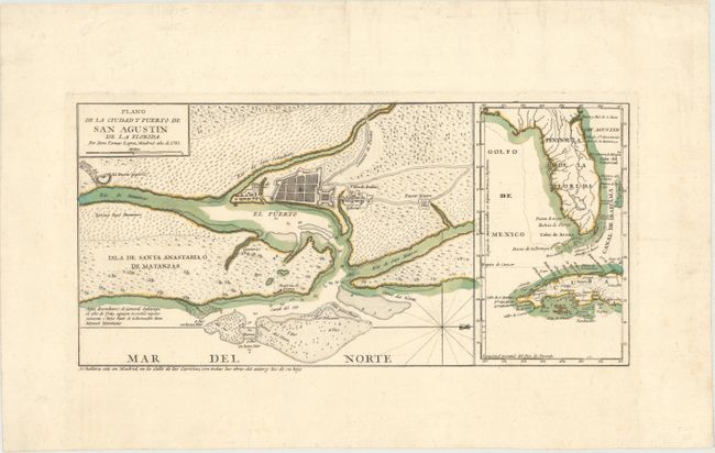 Plano de la Ciudad y Puerto de San Agustin de la Florida