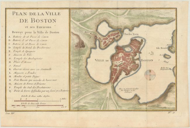 Plan de la Ville de Boston et ses Environs