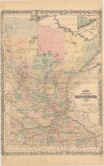 Map of the State of Minnesota