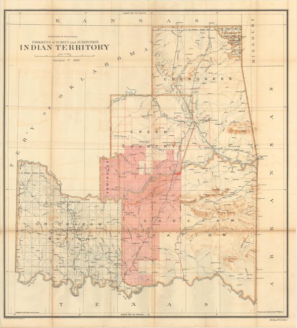 Progress of Survey and Subdivision Indian Territory