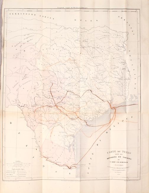Carte du Texas pour les Missions et Voyages... [bound in] Journal d'un Missionnaire au Texas et au Mexique