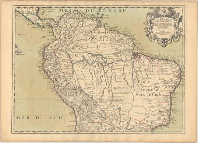 Carte de la Terre Ferme du Perou, du Bresil et du Pays des Amazones... [and] Carte du Paraguay, du Chili, du Detroit de Magellan &c....