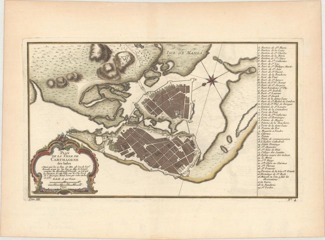 Plan de la Ville de Carthagene des Indes...