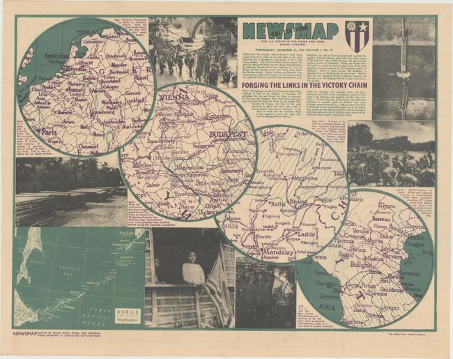 [Europe - World War II] Newsmap for U.S. Forces in the China and India Burma Theaters...