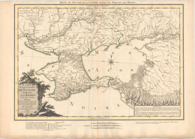 Carte du Gouvernement de Tauride, Comprenant la Krimee et les Pays Voisins...