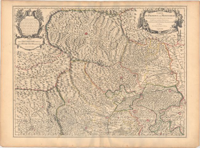 Carte du Piemont et du Monferrat...
