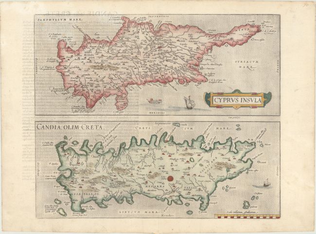 Cyprus Insula [on sheet with] Candia, olim Creta
