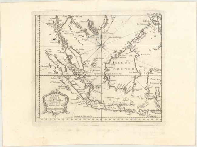 Carte des Isles de Java Sumatra Borneo &a. Les Detroits de la Sonde Malaca et Banca &a.