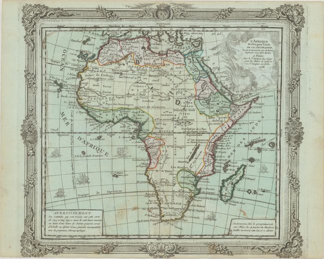 L'Afrique Dressee pour l'Etude de la Geographie...
