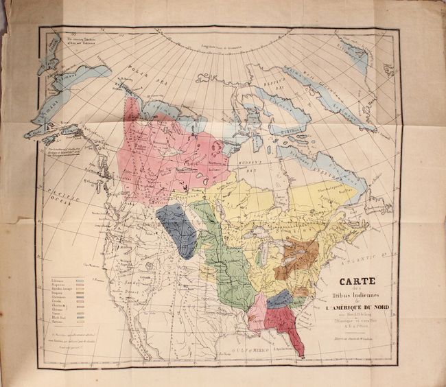 Carte des Tribus Indiennes de l'Amerique du Nord... [bound in] Notice sur les Indiens de l'Amerique du Nord...