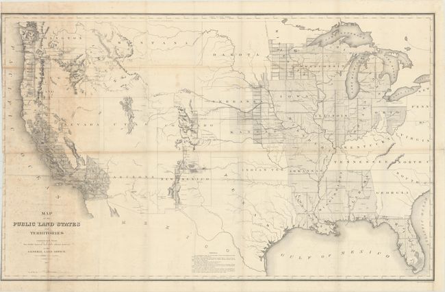 Map of the Public Land States and Territories Constructed from the Public Surveys and Other Official Sources in the General Land Office