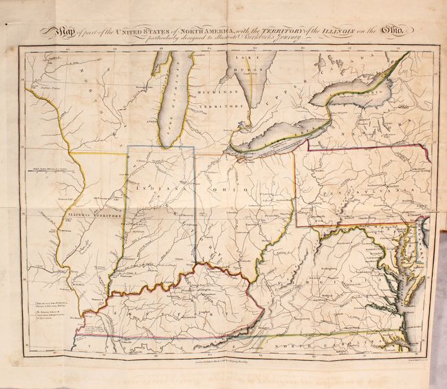 Map of Part of the United States of North America, with the Territory of the Illinois on the Ohio... [bound in] Notes on a Journey in America, from the Coast of Virginia to the Territory of Illinois