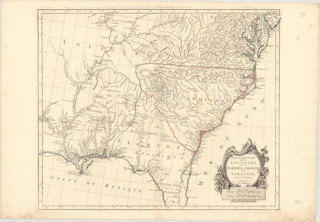 Partie Meridionale de la Louisiane, avec la Floride, la Caroline et la Virginie