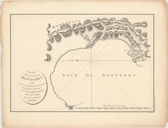 Plan de la Baie de Monterey Situee dans la Californie Septentrionale ... pour Servir au Voyage de M. de la Perouse
