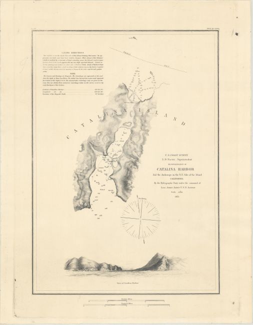 Reconnaissance of Catalina Harbor and the Anchorage on the N.E. Side of the Island California...