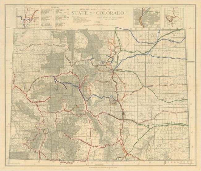 Official Railroad Map of the State of Colorado