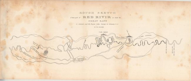 Rough Sketch of That Part of Red River in Which the Great Raft Is Situated... [and] Map of Red River with Its Bayous and Lakes in the Vicinity of the Raft [with reports]
