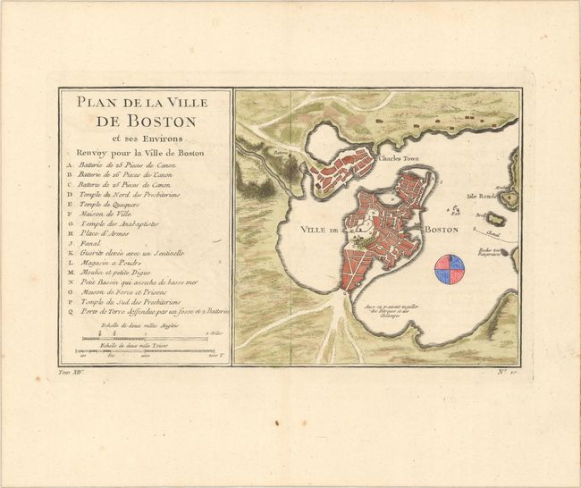 Plan de la Ville de Boston et ses Environs