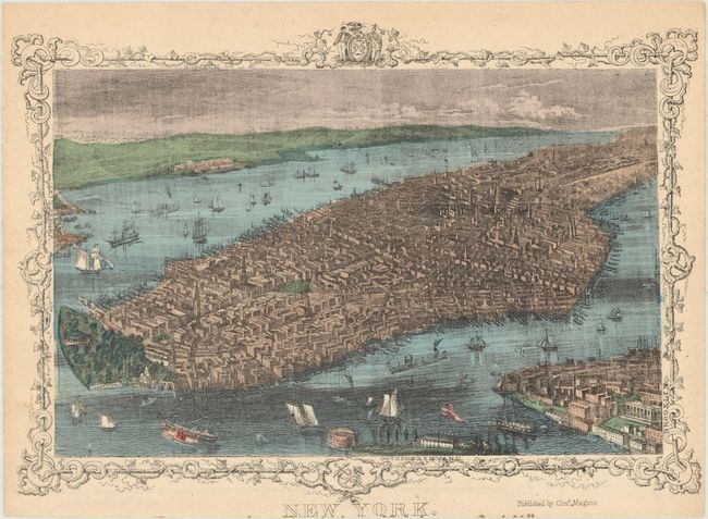 New York [together with] Birds Eye View of the City and County of New-York with Environs