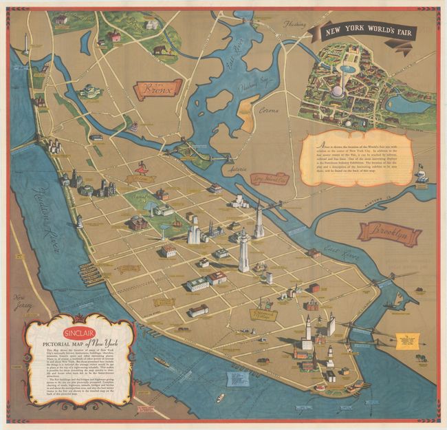 Sinclair Pictorial Map of New York