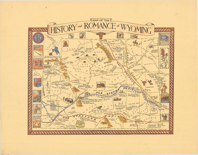 Map of the History and Romance of Wyoming