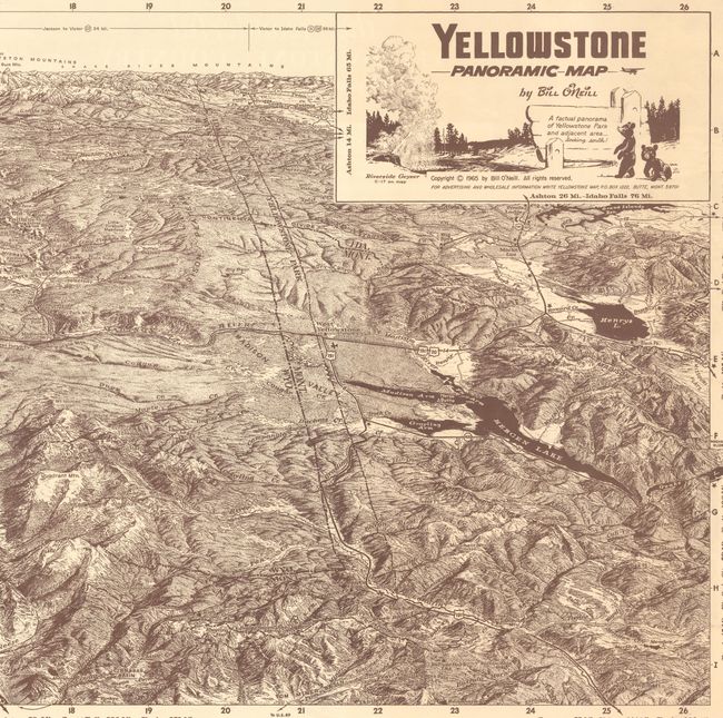 Yellowstone Panoramic Map