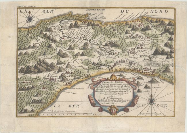 Carte de l'Isthme de Panama Depuis Panama Jusques a la Riviere de Nata du Cote du Sud...