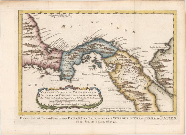Carte de l'Isthme de Panama et des Provinces de Veragua, Terre Ferme, et Darien, pour l'Histoire Generale des Voyages