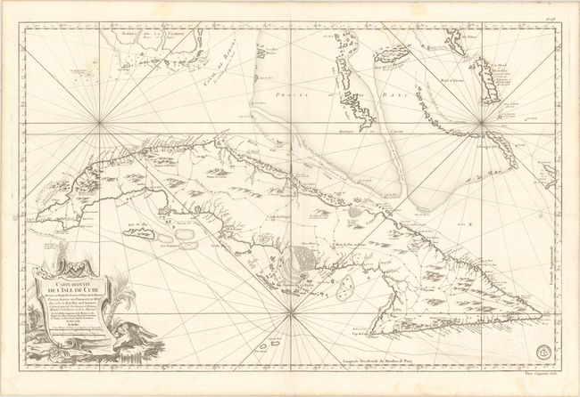 Carte Reduite de l'Isle de Cube Dressee au Depot des Cartes et Plans de la Marine, pour le Service des Vaisseaux du Roy par Ordre de Mle. Duc de Choiseul