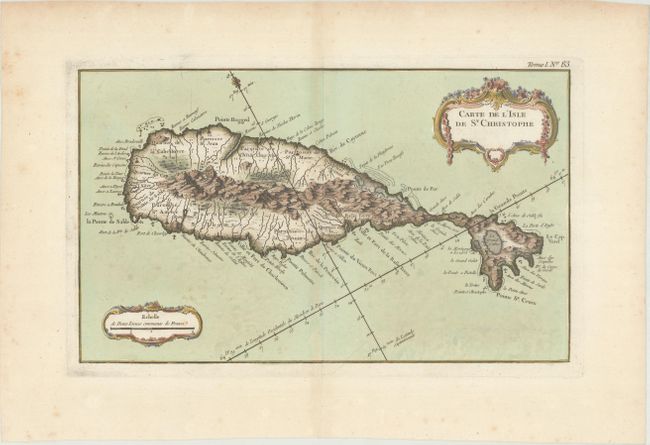 Carte de l'Isle de St. Christophe