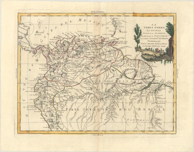 La Terra Ferma la Gujana Spagnola, Olandese, Francese, e Portughese e la Parte Settentrle. del Bresil