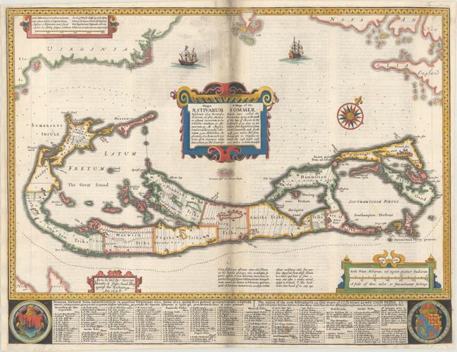 Mappa Aestivarum Insularum Alias Bermudas Dictarum... / A Mapp of the Sommer Islands Once Called the Bermudas...