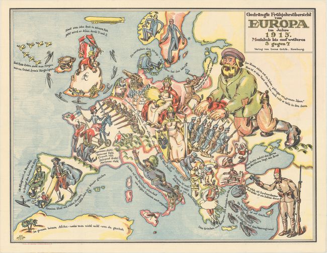 Gedrangte Fruhjahrsubersicht von Europa im Jahre 1915