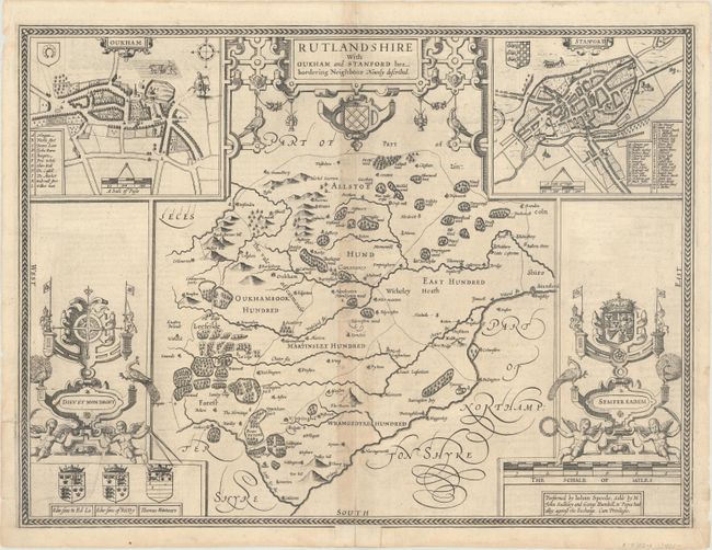 Rutlandshire with Oukham and Stanford Her Bordering Neighbour Newly Described