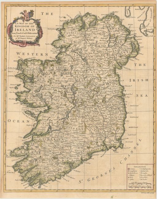 A Map of the Kingdom of Ireland from ye Latest & Best Observations...