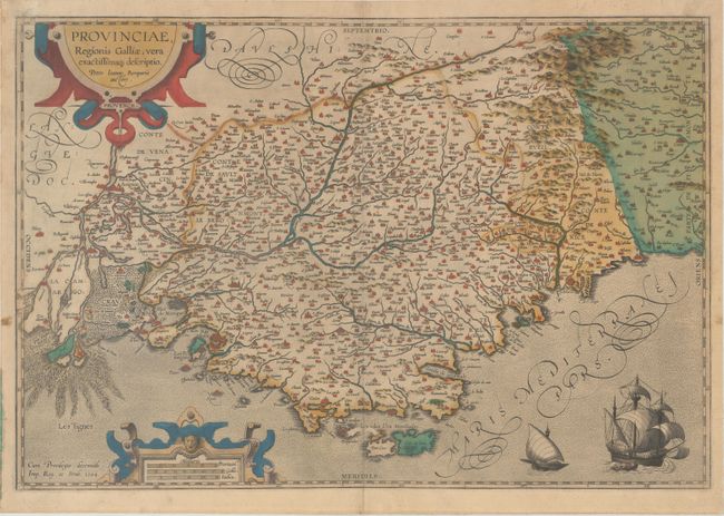 Provinciae, Regionis Galliae, Vera Exactissimaq Descriptio. Petro Ioanne Bompario Auctore