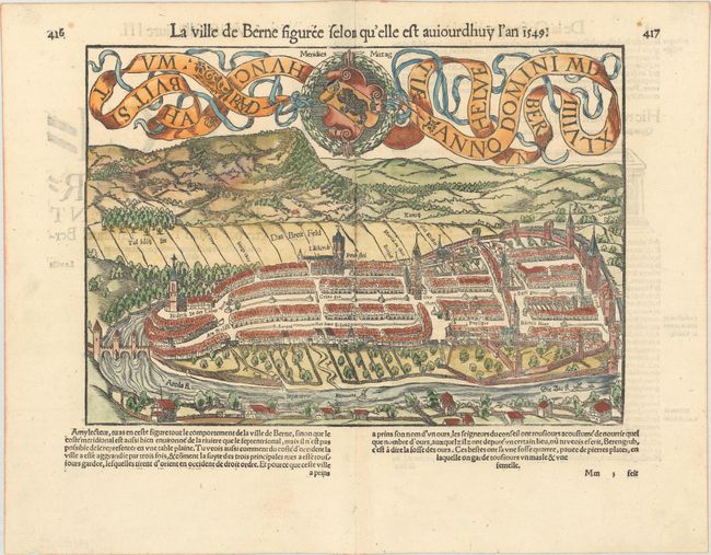 La Ville de Berne Figuree Selon qu'elle est Auiourdhuy l'An 1549