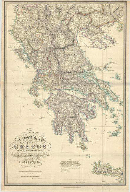 A New Map of Greece, Constructed Chiefly from Original Materials, in Which It Has Been Attempted to Improve the Ancient and Modern Geography of That Country