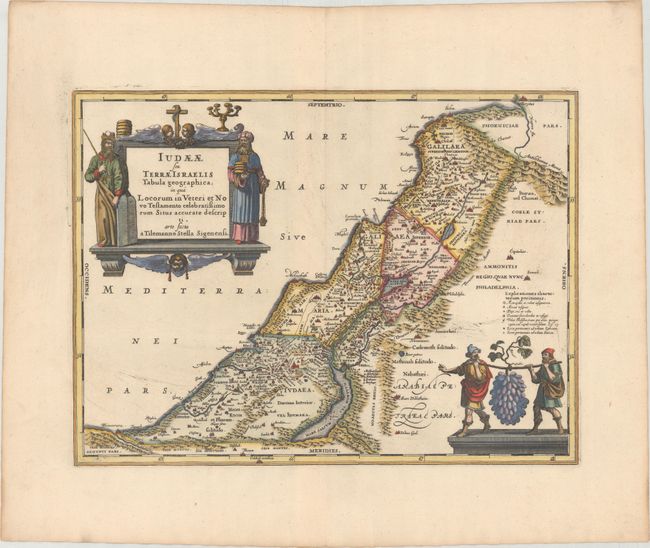 Iudaeae seu Terrae Israelis Tabula Geographica; in qua Locorum in Veteri et Novo Testamento...