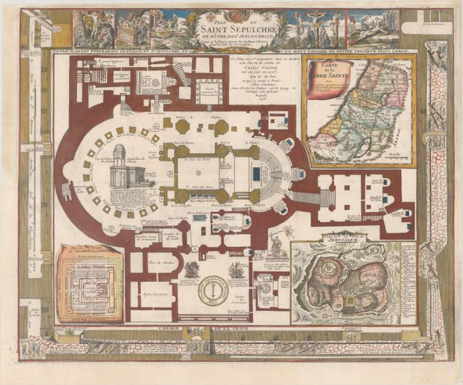 Plan du Saint Sepulchre de Notre Seigr. Jesus-Christ Situe en la Terre Sainte sur le Mont Calvaire dans la Cite de Jerusalem