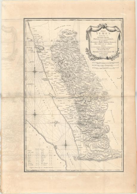 Terrae Yemen Maxima pars seu Imperii Imami, Principatus Kaukeban, nec non Ditionum Haschid u Bekil...
