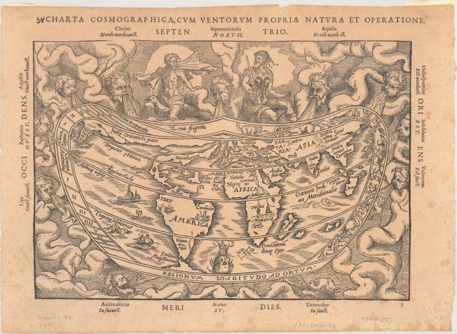 Charta Cosmographica, cum Ventorum Propria Natura et Operatione