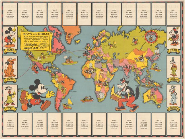 [Mickey Mouse Globe Trotters World Map]