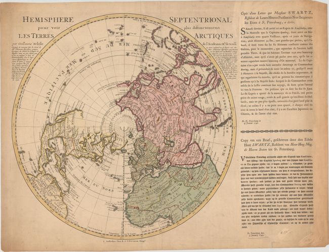Hemisphere Septentrional pour Voir Plus Distinctoment les Terres Arctiques