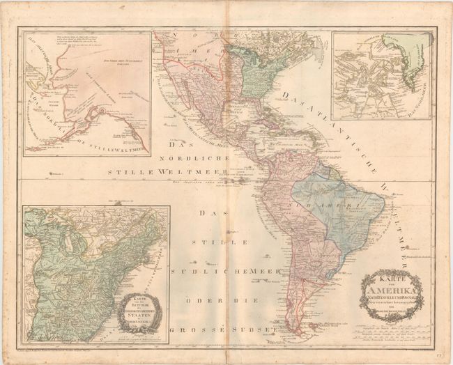 Karte von Amerika. Nach D'Anville und Pownall Neu Verzeichnet Herausgegeben