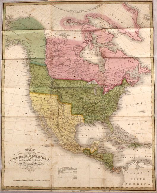 Map of North America Including All the Recent Geographical Discoveries