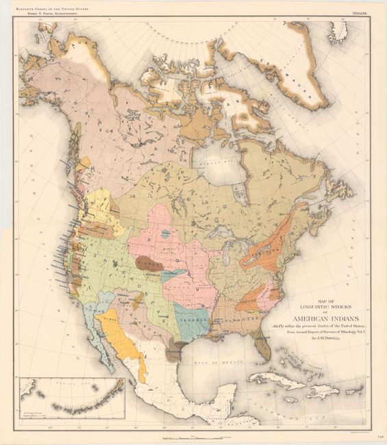 Map of Linguistic Stocks of American Indians Chiefly within the Present Limits of the United States